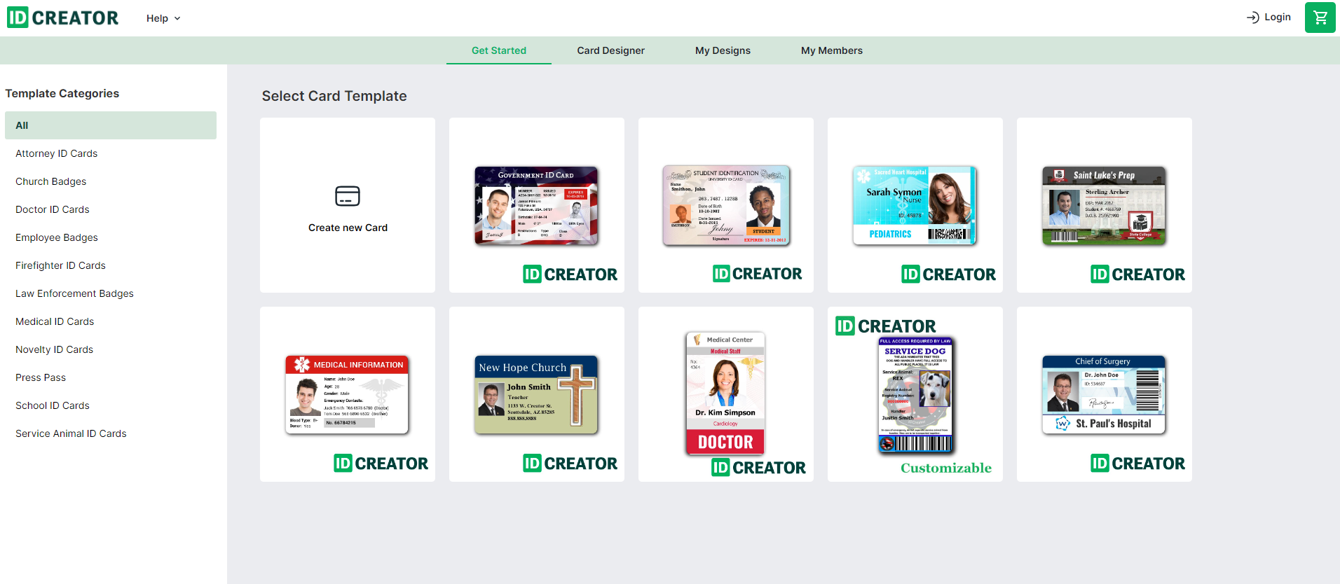 IDCreator.com  ID Badge Maker - Free ID card software - 1-855